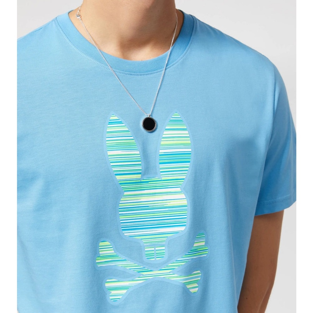 Psycho Bunny Teal Graphic Tee